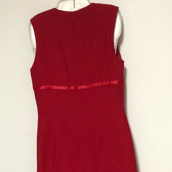 KASPER 2pc Red Dress and Coat Sz 6P - Picture 3 of 9